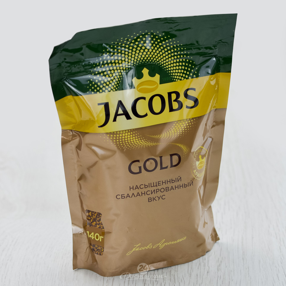 Кофе Jacobs Gold раств. 140г м/у