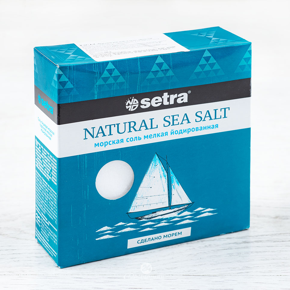 Соль Setra мелк.йодир 500г картон