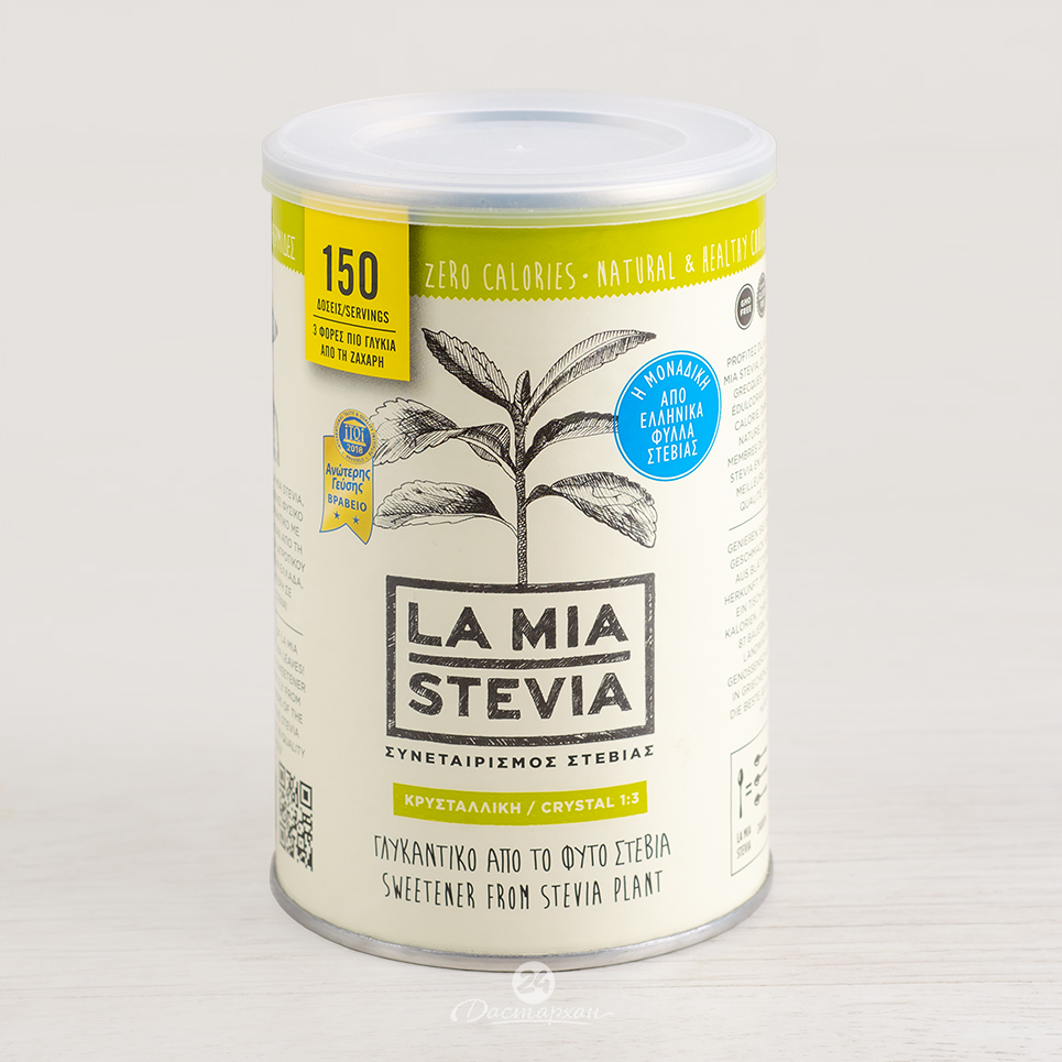 Стевия La Mia Stevia кристализованная 1:3 300г пэтка