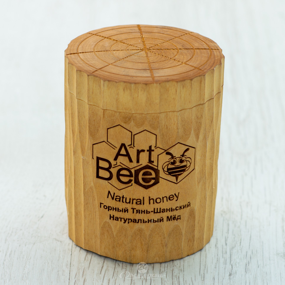 Мед Art Bee Тянь-Шаньский Горный 300г дерев.бочонок