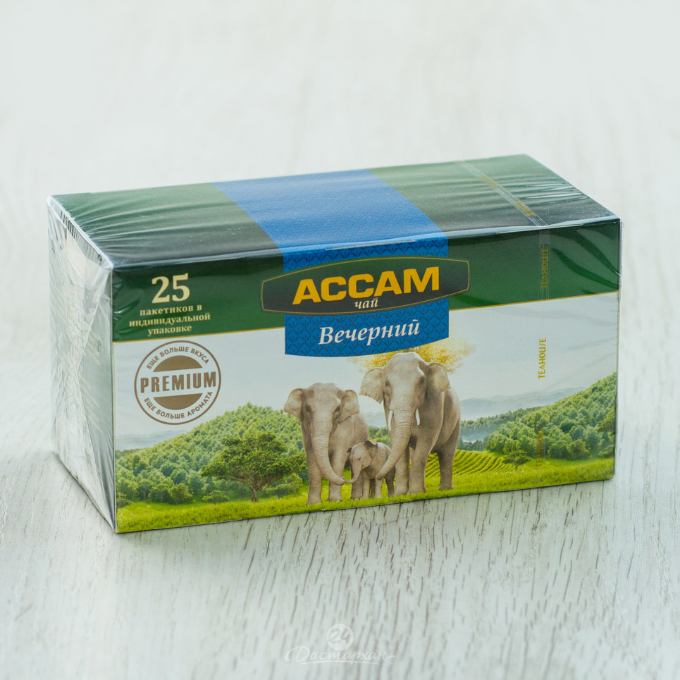 Чай Ассам Вечер Premium 25пак*1,8г прозрачный конверт
