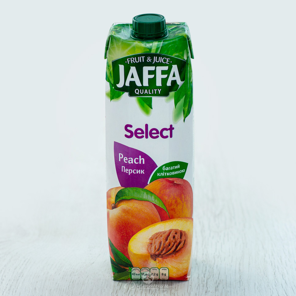 Нектар Jaffa персиково-яблочный с мякотью пастеризованный 0,95л т/пак