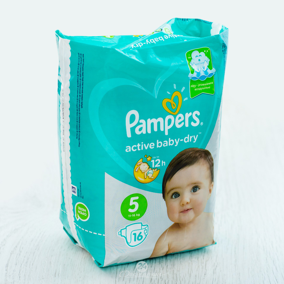 Подгузники Pampers Active Baby Junior Стандартная Упаковка 16