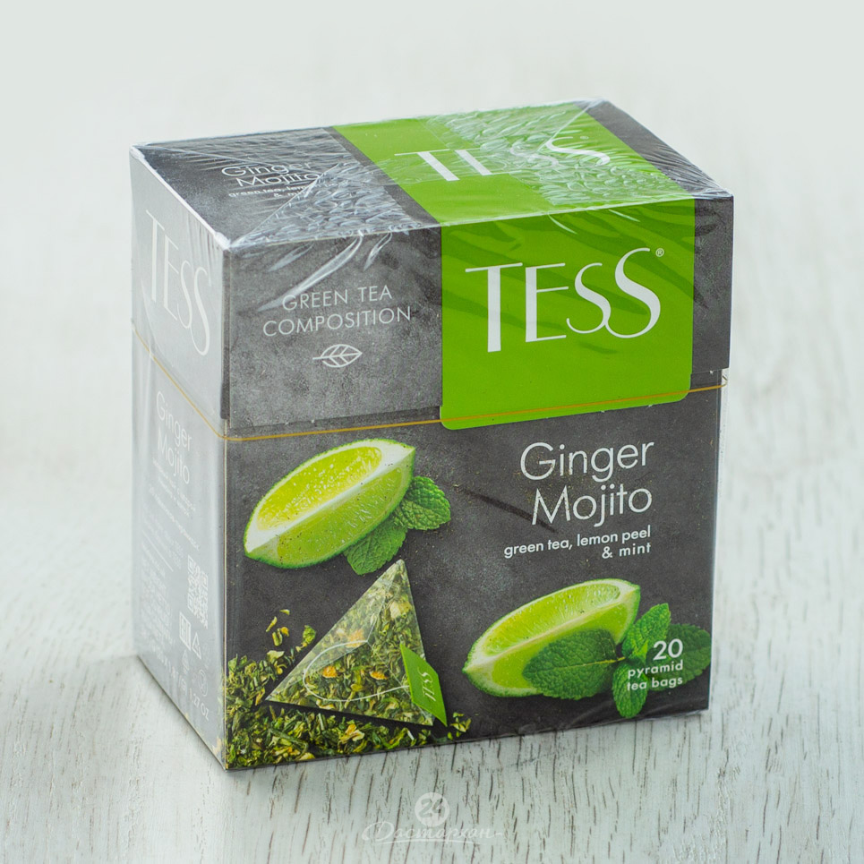 Чай Tess Ginger Mojito зелен 20 пак 1,8г