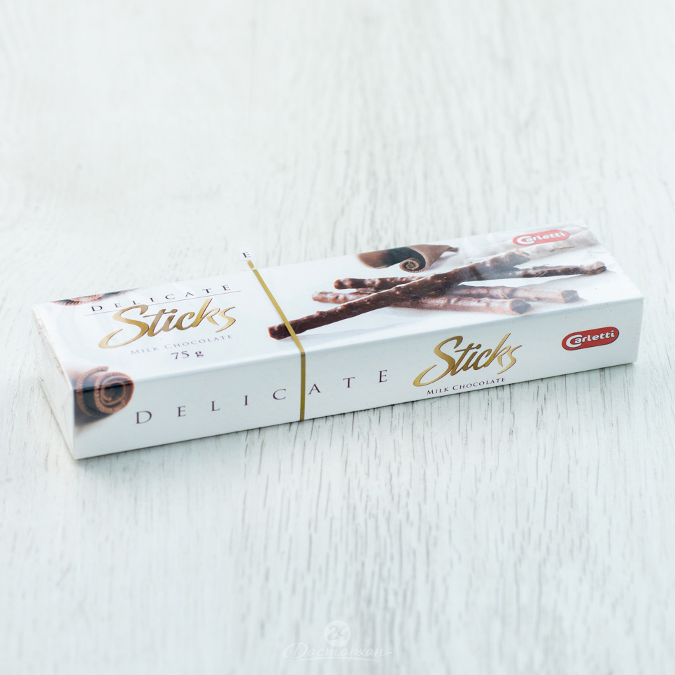 Конфеты Carletti Шоколадный тростник из молочного шоколада 75г
