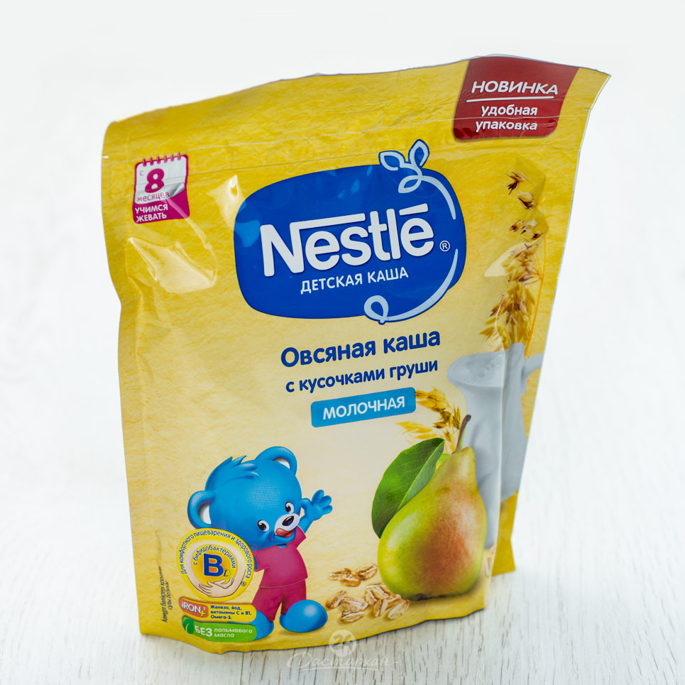 Каша Nestle Овсянная с кусочками груши 220г