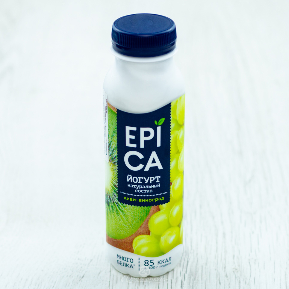Йогурт питьевой EPICA киви-виноград 2,5% 290г