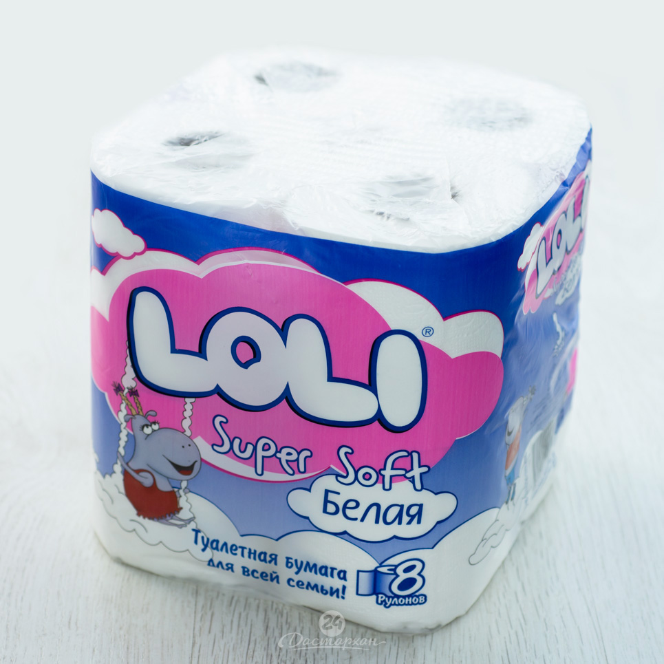 Бумага туалетная Loli Super Soft 8рул.