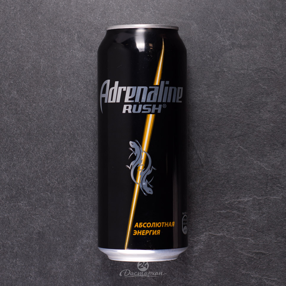 Напиток энергетический Adrenaline Rush с газом 0,5л ж/б 