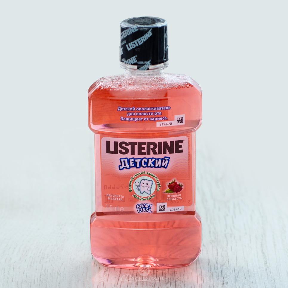 Ополаскиватель для полости рта Listerine Smart Rinse детский Ягодная Свежесть 250мл