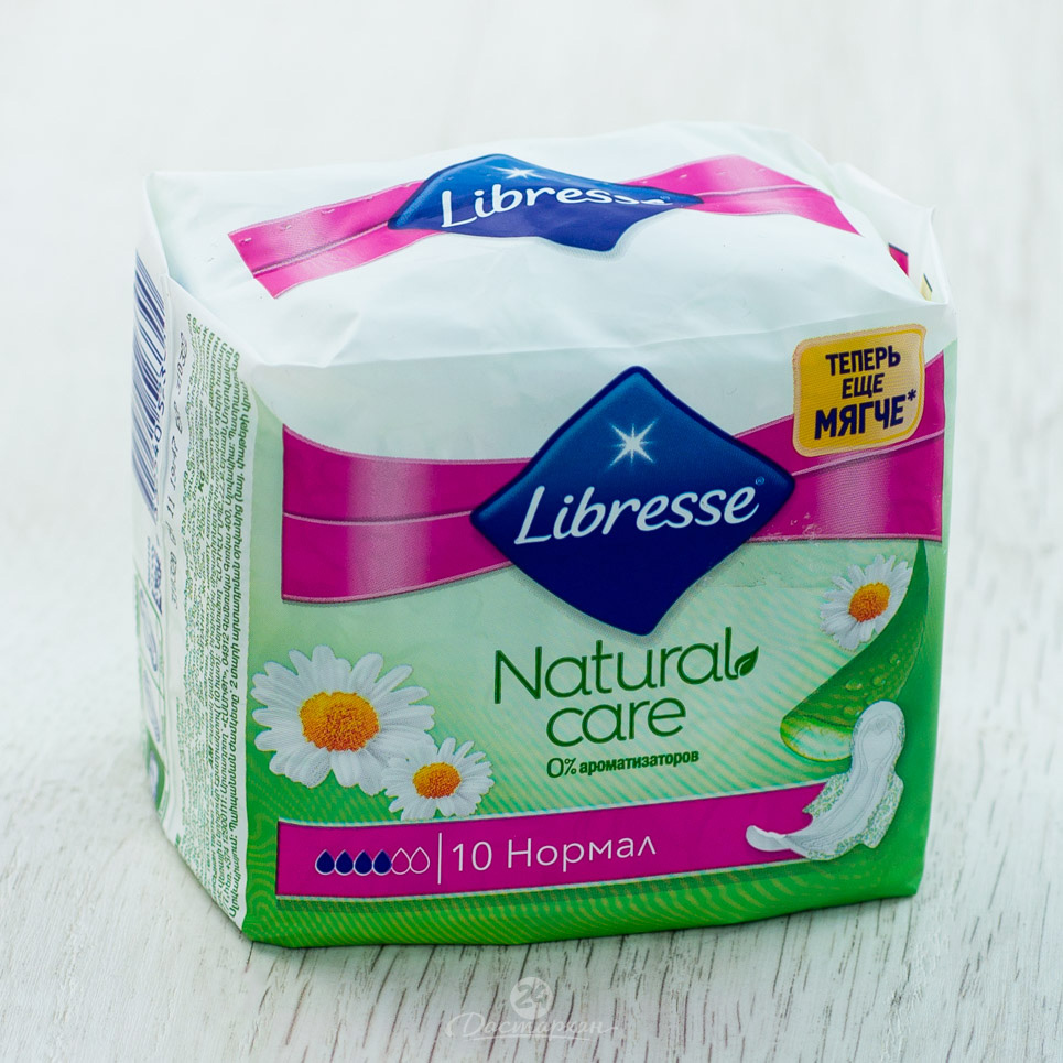 Прокладки Libresse Natural Care Ultra Clip Normal 10шт