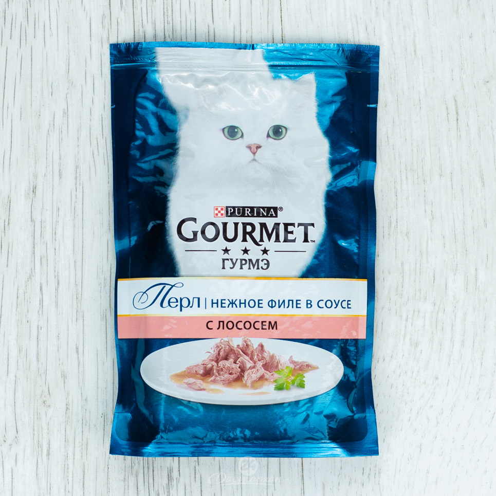 Корм д/кошек Gourmet лосось 85г пауч