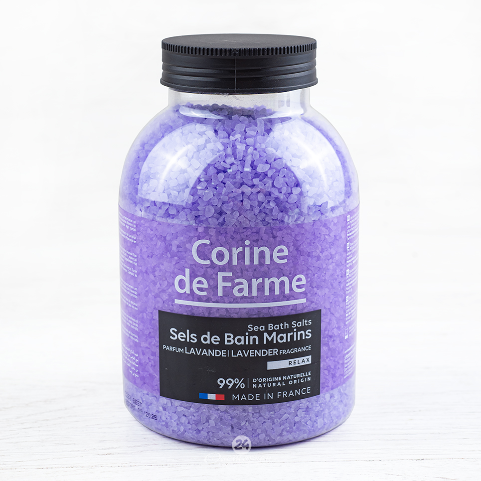 Соль д/ванны Corine de Farme Лаванда 1,3кг п/б