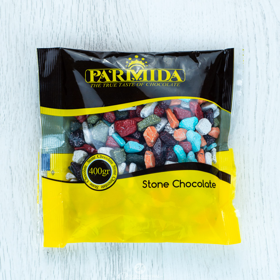 Драже Parmida шоколадное в глазури Камешки 400г  м/уп 