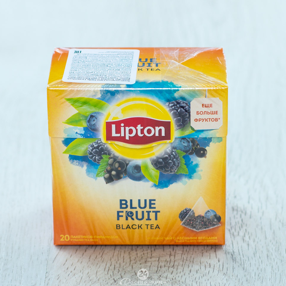 Чай Lipton черный  Blue Fruit 20пак*1.8гр. картон