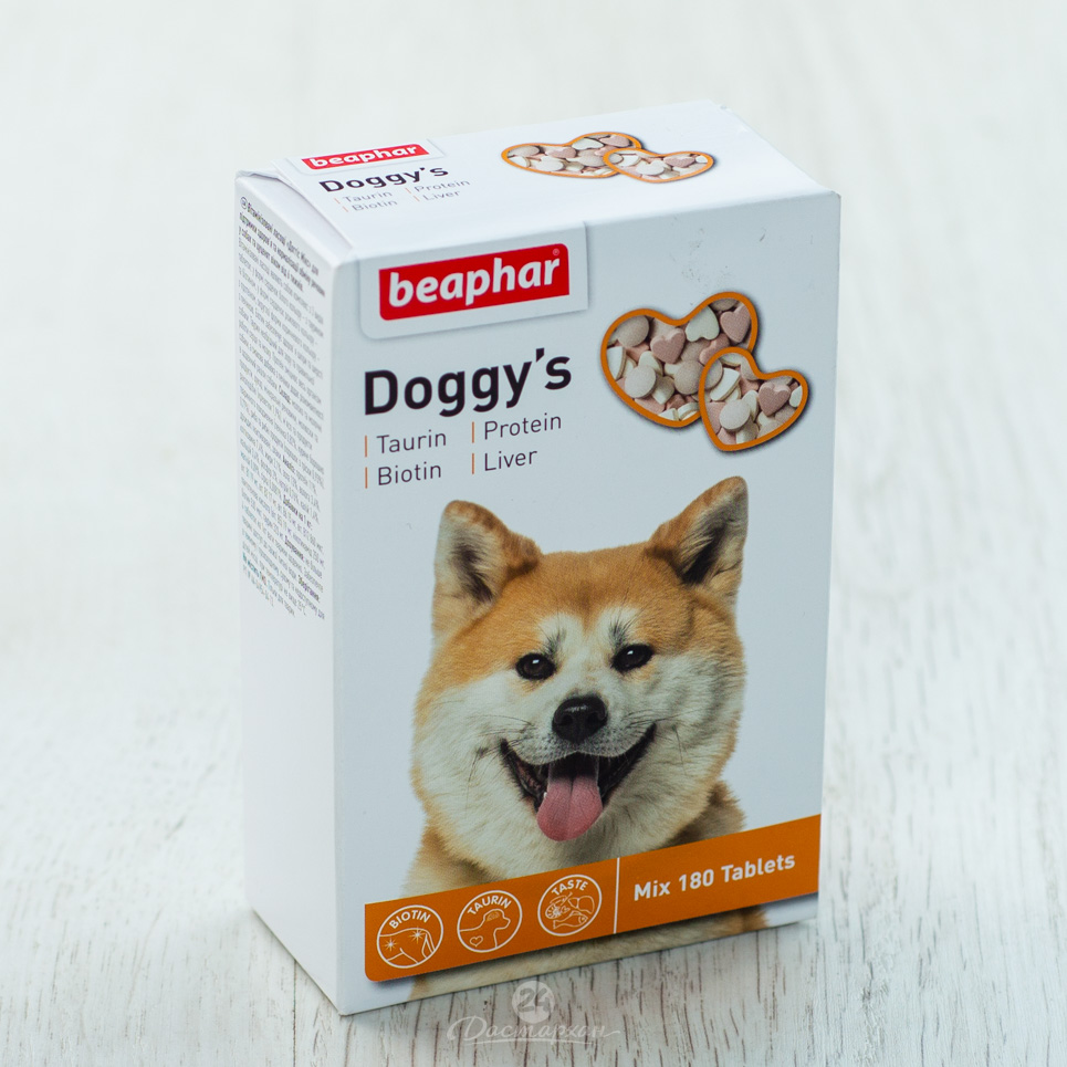 Витамины Беафар для собак 180таб Doggy`s Mix (1*12)  