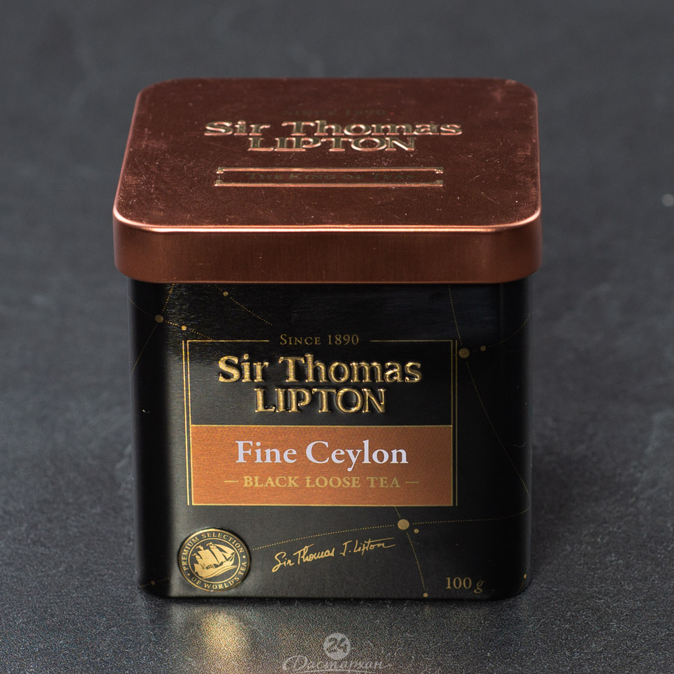 Чай Lipton черный  Sir Tomas Ceylon sheet 100гр. картон