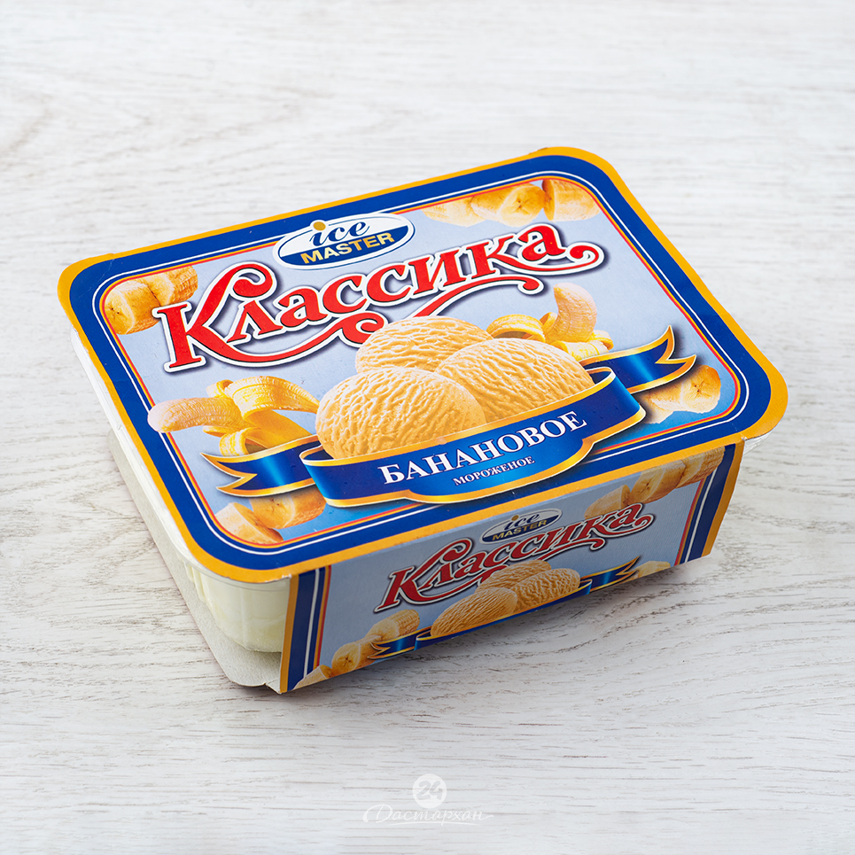 Мороженое Ice cream пластик банановое 0,5 кг.
