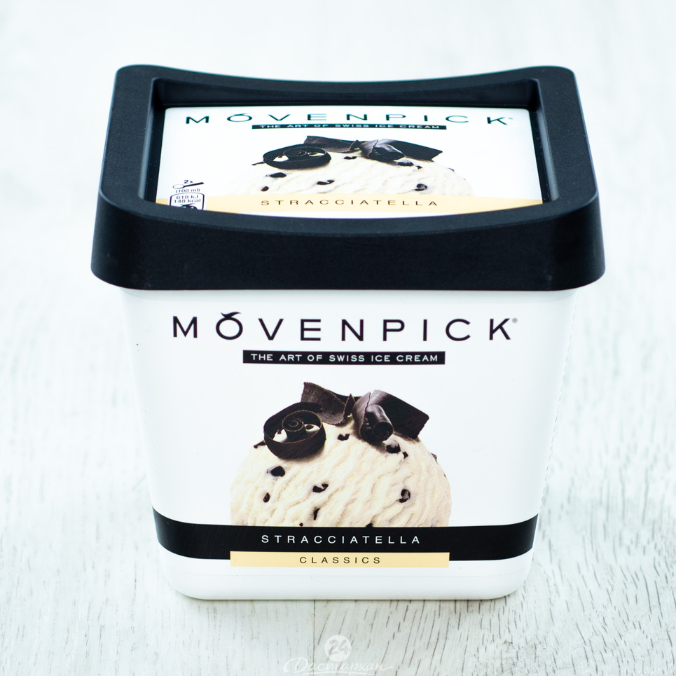 Мороженое Movenpik сливочное с наполнителем 900г