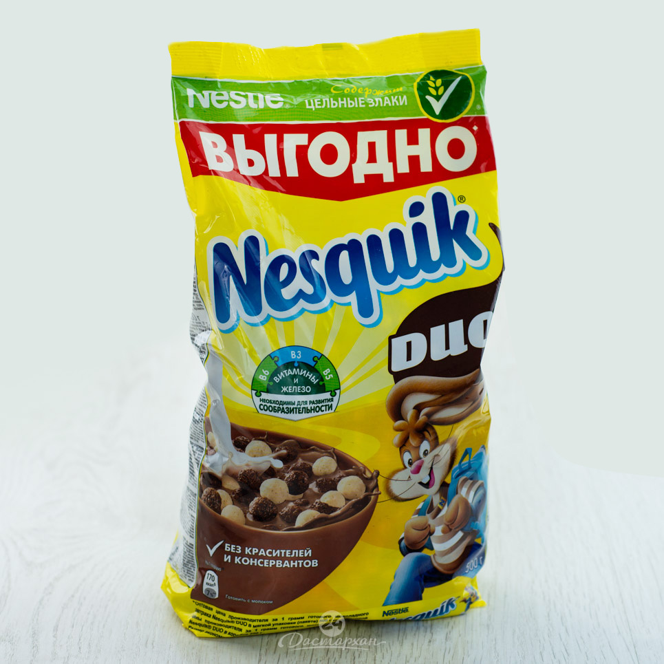 Сухой завтрак Nesquik Duo 500г м/у