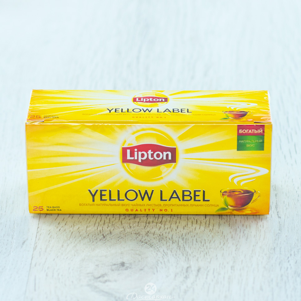 Чай черн Lipton 25 пак 50г картон