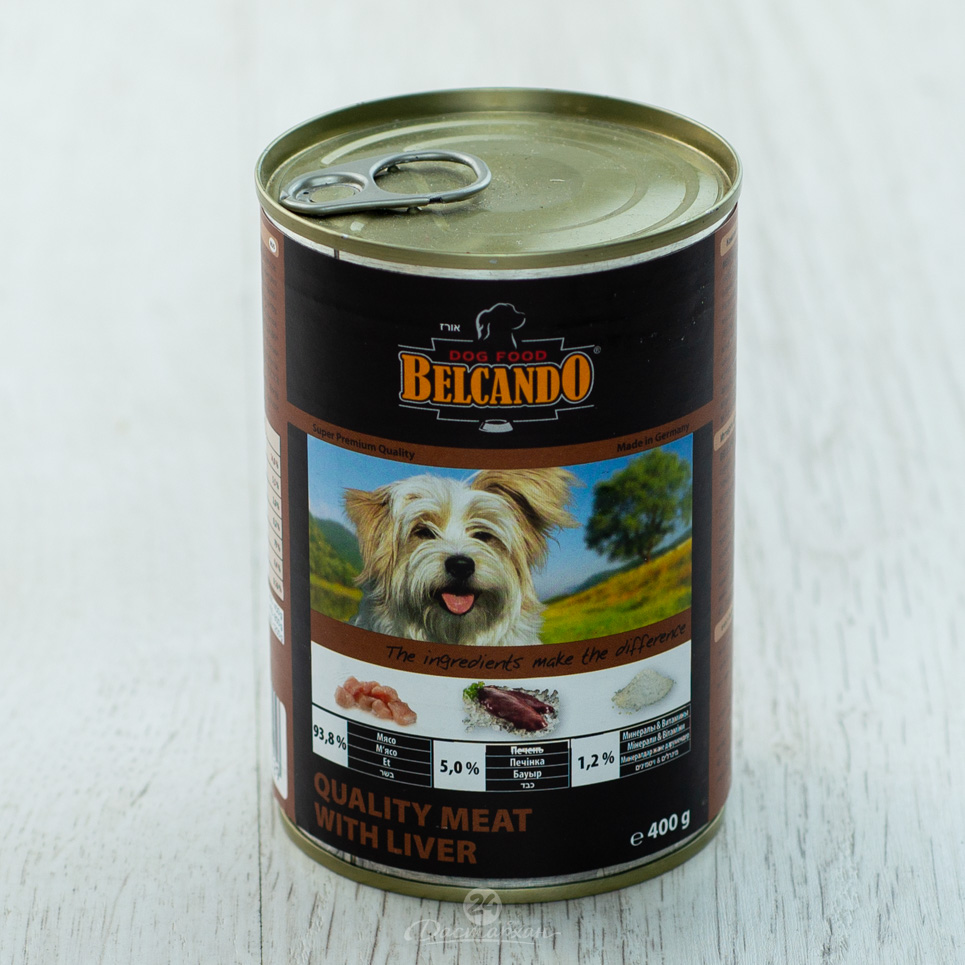 Корм для собак Belcando Best Quality meat & Liver Влажный с 12 мес из высококачественного мяса и печ