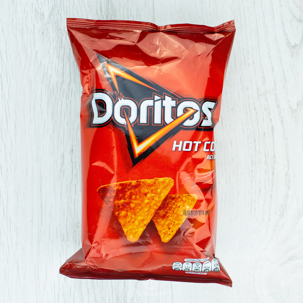 Чипсы Doritos кукурузные со вкусом острый перец 74 гр м/у