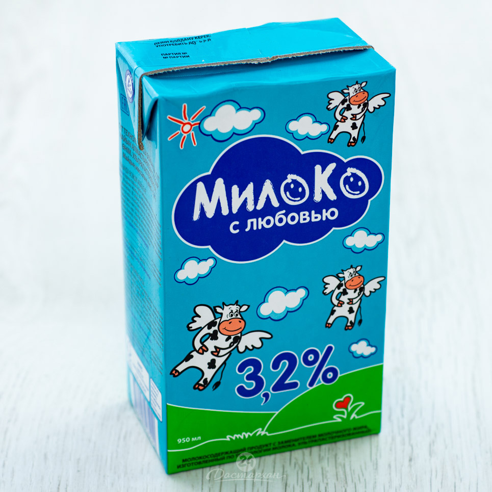 Молоко Милоко т/п 3,2% 0,95л.