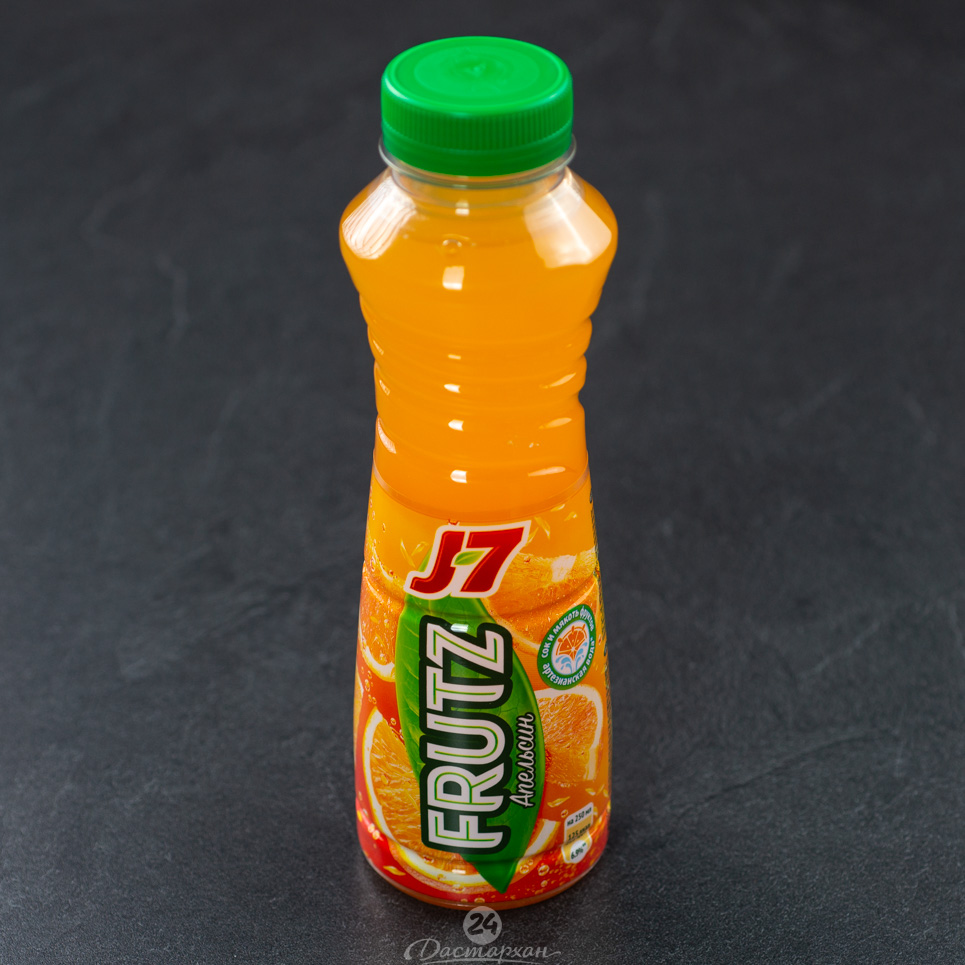 Напиток J-7 Апельсин газ п/б 385г