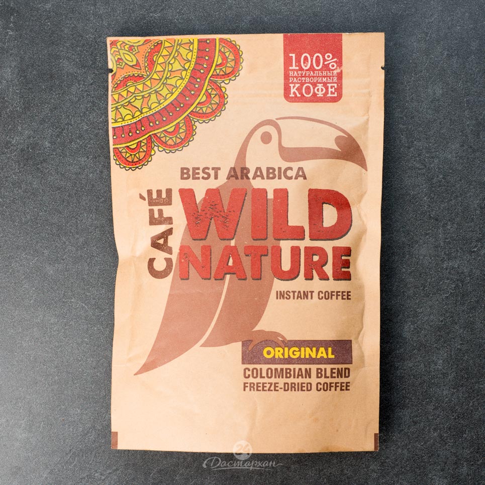 Кофе Wild Nature Original раств 75г бум/пакет 