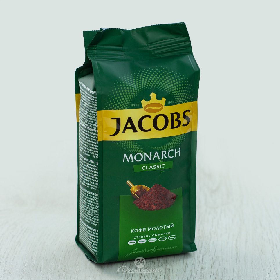Кофе Jacobs жареный молотый 230г м/у
