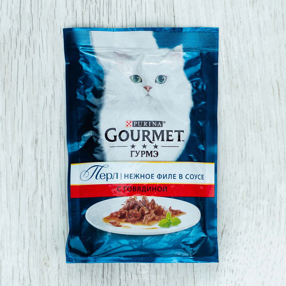 Корм для кошек Gourmet  Перли говядина 85г пауч