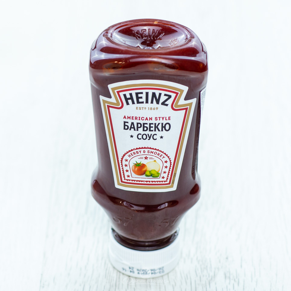 Соус Heinz томатный барбекю 220мл топ/даун пл/бут
