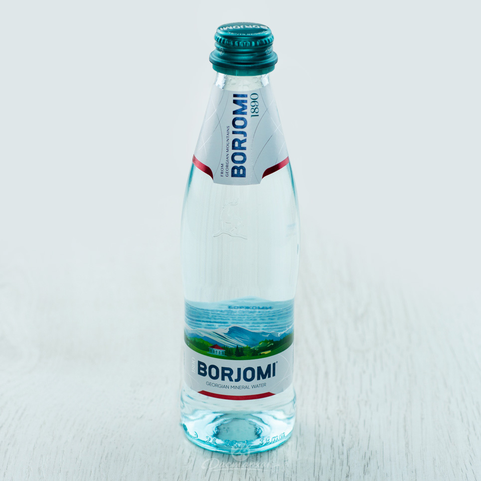Вода Borjomi мин лечебн столов с газом с/б 0,33л