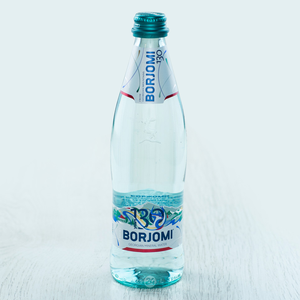 Вода Borjomi минерально-лечебная столовая с газом с/б 0,5л