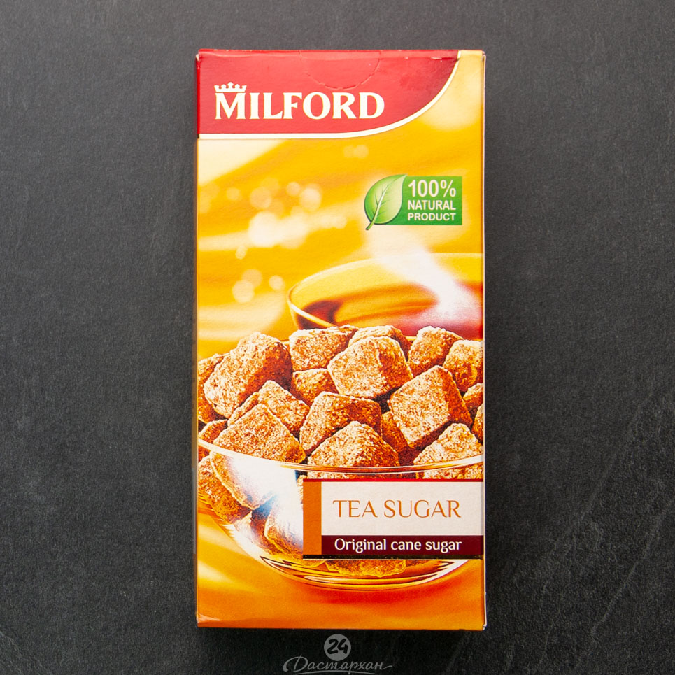Сахар Milford чай.тростниковый кусковой 0,5кг