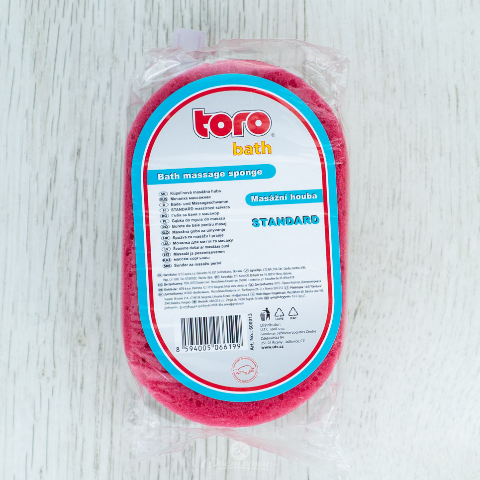 Губка Toro для ванной массажн. малая Стандарт