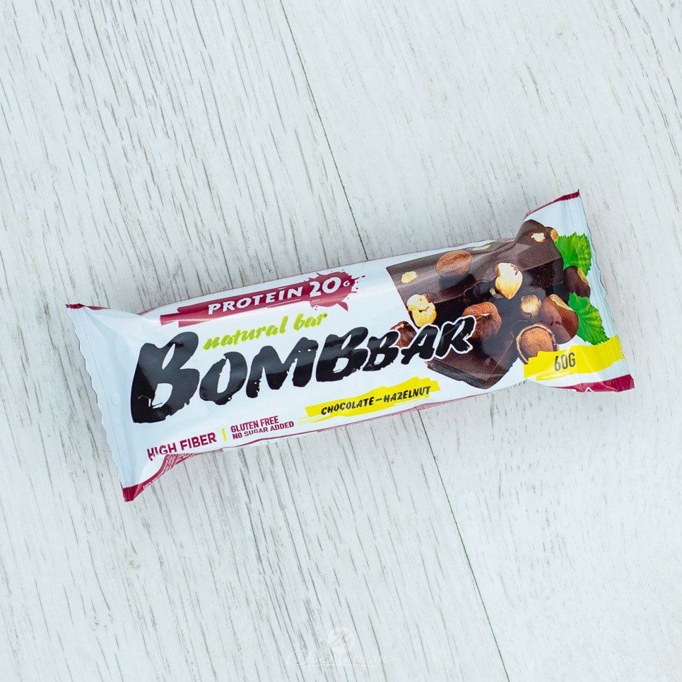 Батончик Bombbar шоколад с фундуком 60г м/уп