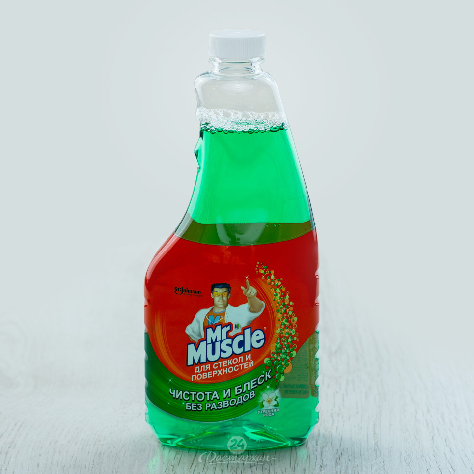 Средство Мистер Мускул с нашатырным спиртом 0,5л сменныя бутылка 