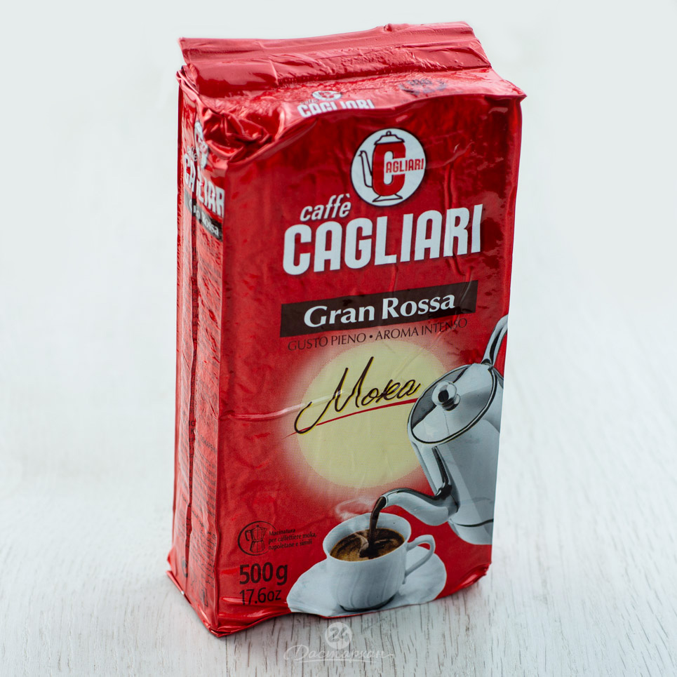 Кофе молотый Caffe' Cagliari Gran Rosa Macinato Moka 500г