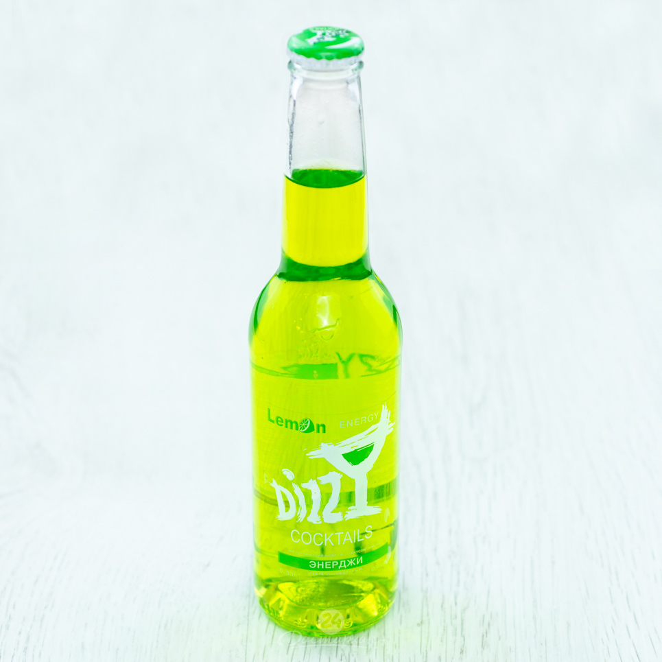 Напиток энергетический Dizzy Lemon с газом 0,33л с/б 