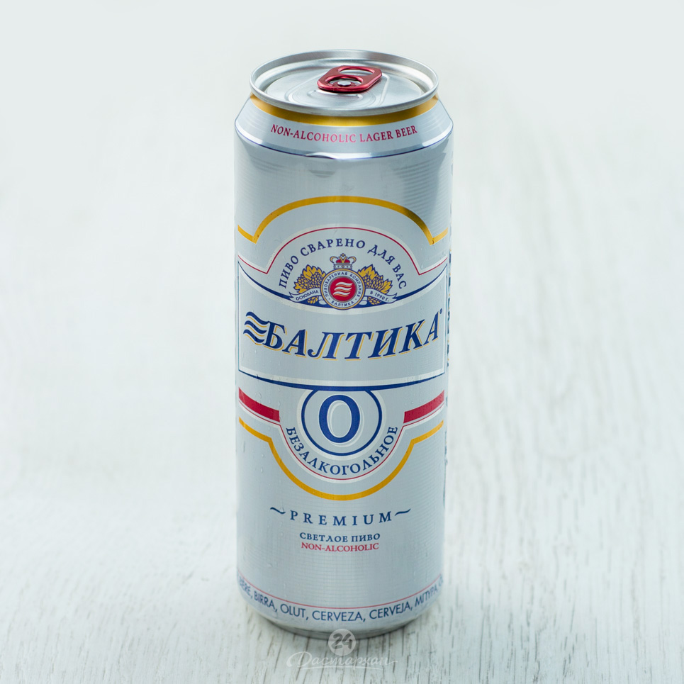 Пиво Балтика №0 б/алк 0,47л ж/б