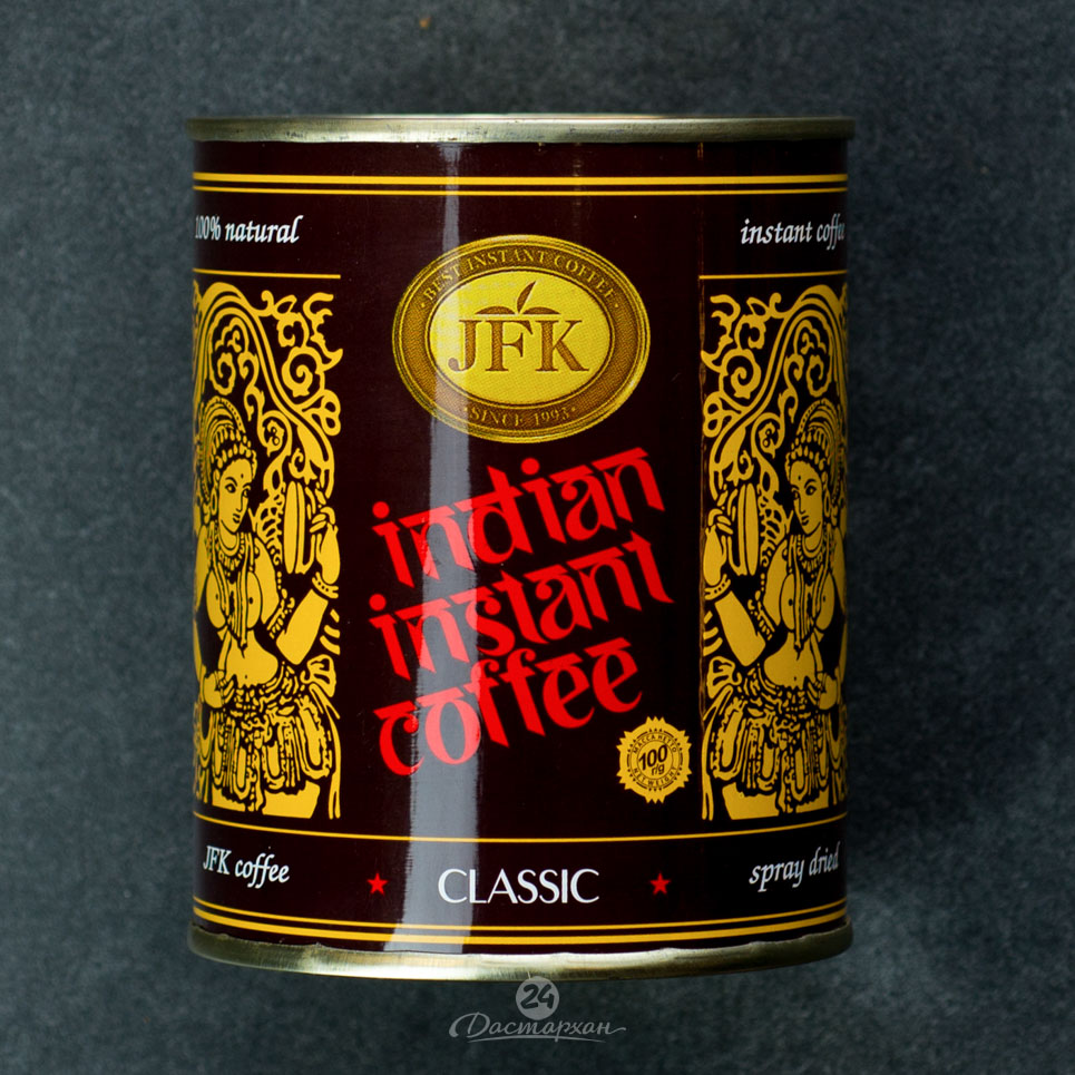 Кофе JFK растворимый 100г ж/б (порошок)