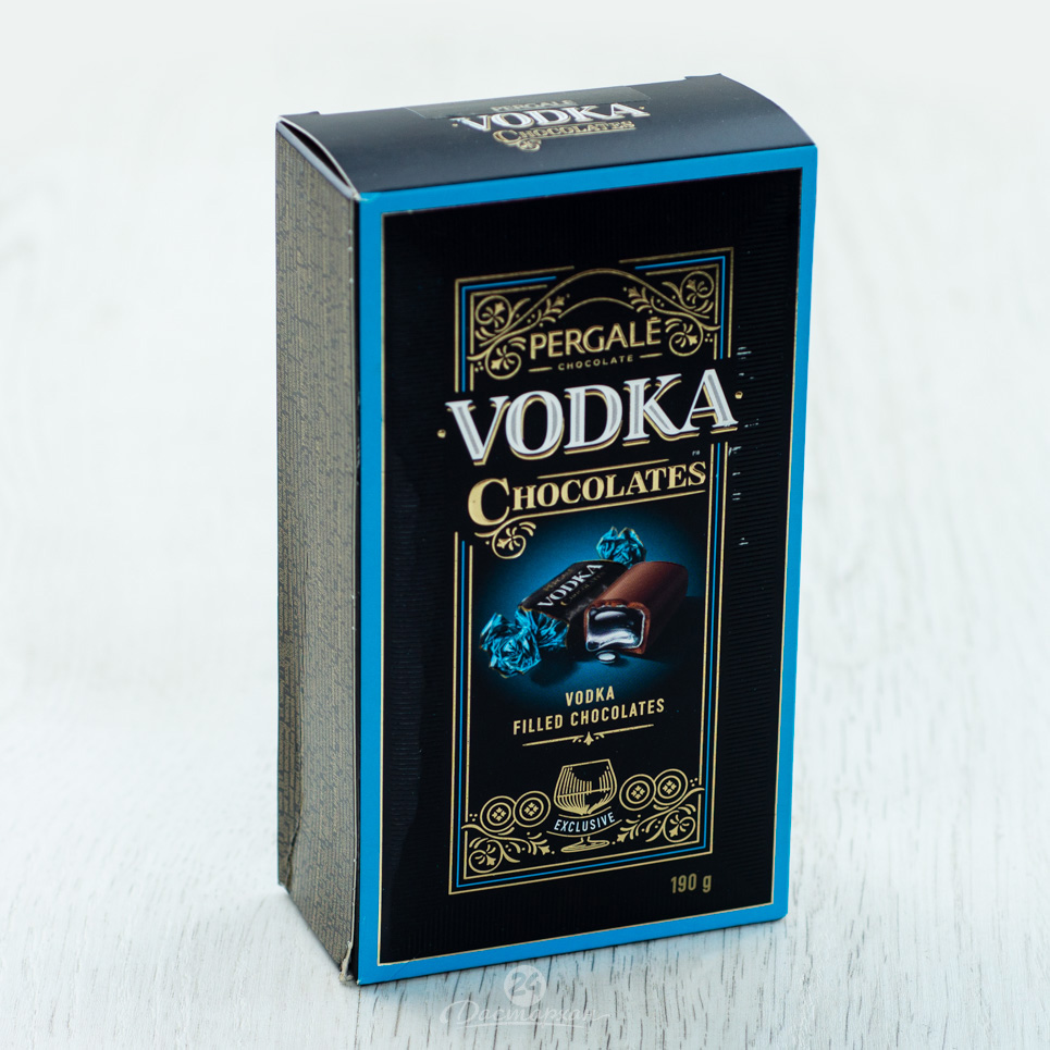 Конфеты Pergale with vodkaшоколадные с алкоголем 190г
