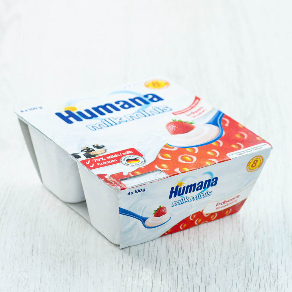 Йогурт Humana клубника  2,8% 4*100г