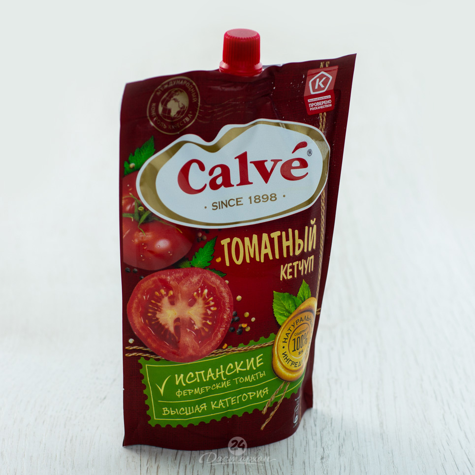 Кетчуп Calvet томатн 350г д/п
