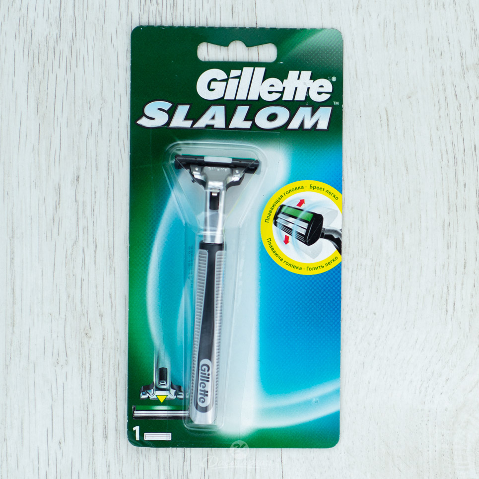Станок д/бритья Gillette Slalom с 1 сменным картриджем 