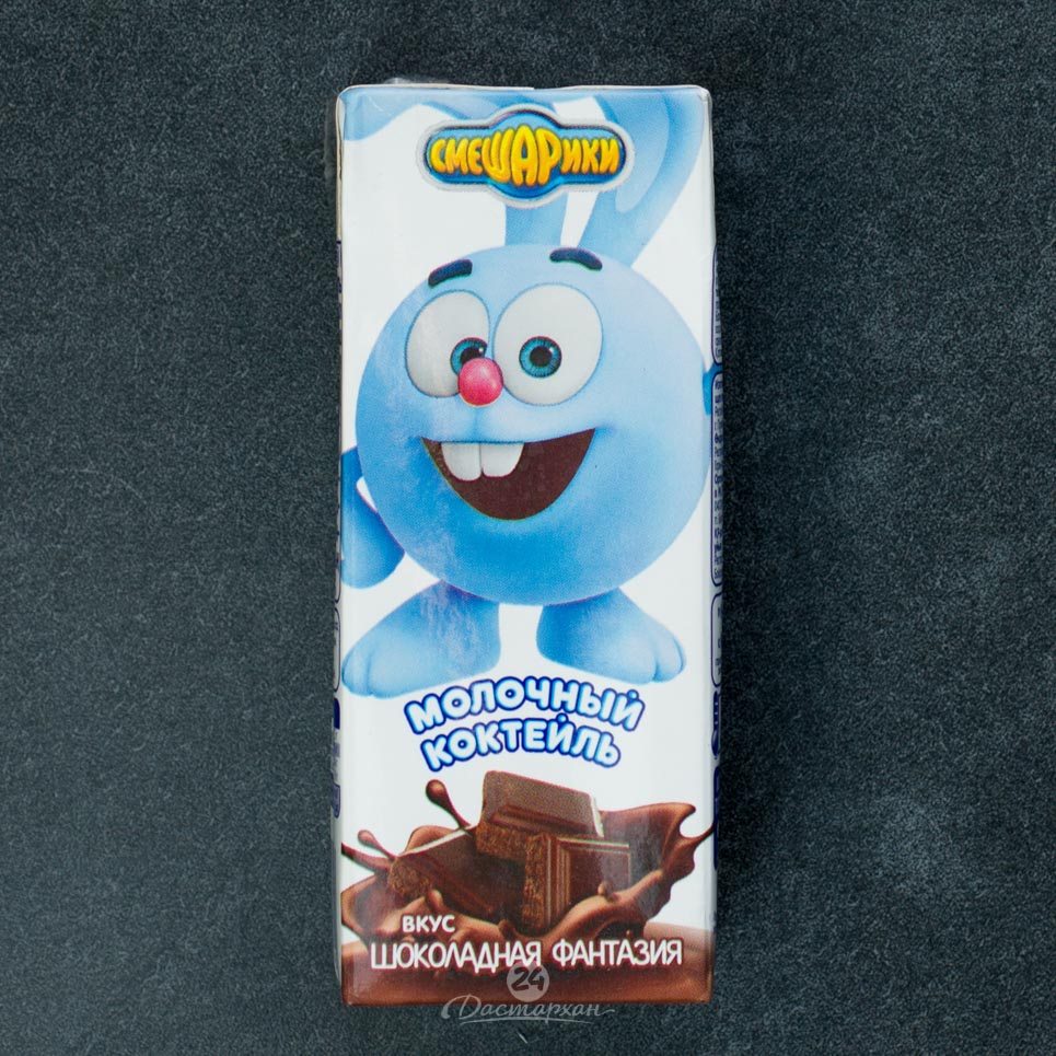 Коктейль молочн Смешарики шоколад 2,5% 0,21л