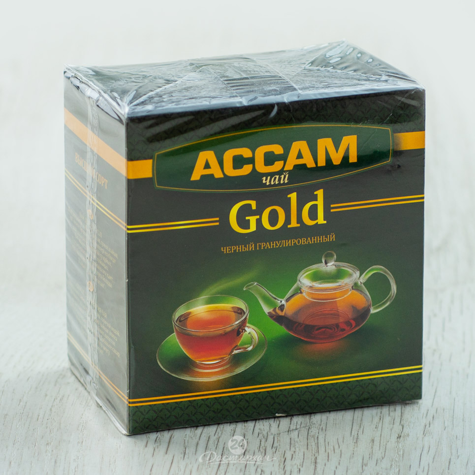 Чай гранул. gold черный Ассам чай 0,25 кг.