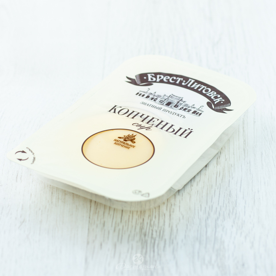 Сыр плавленный Брест-Литовск копчёный 40% нарезка 150г